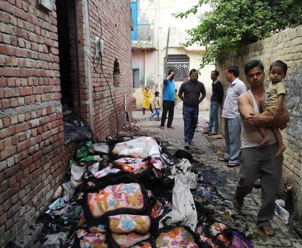 fire in factory from short-circuit