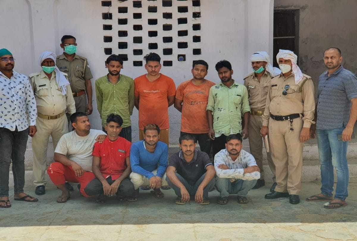 Police arrested nine govansh smugglers in agra