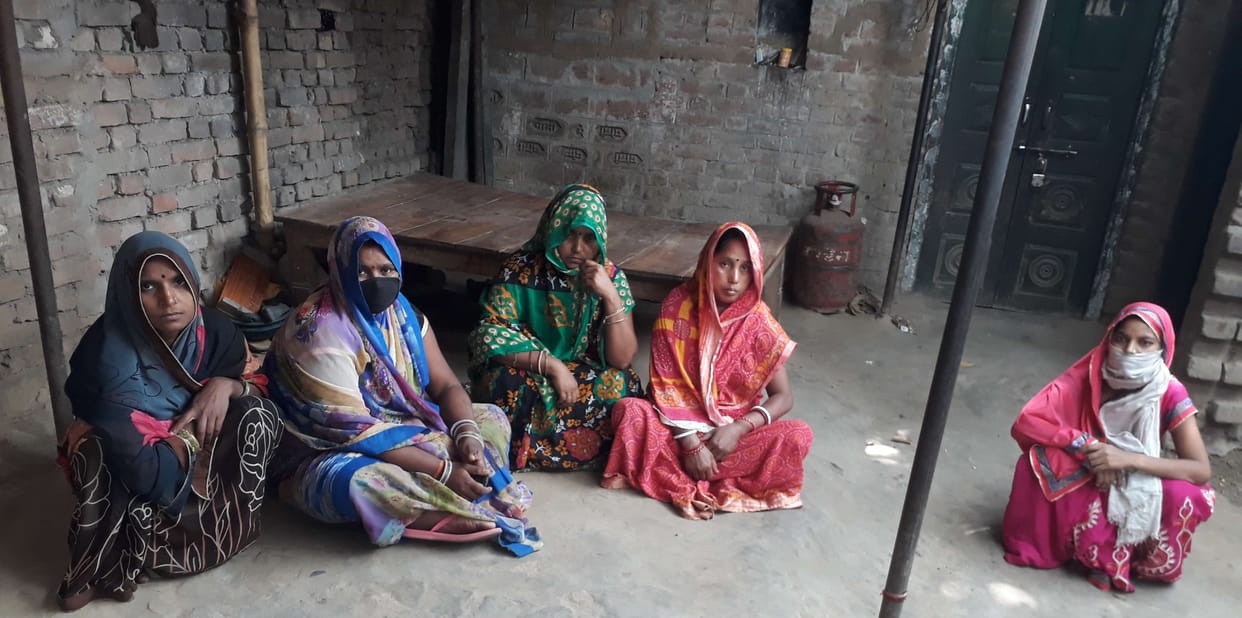 Village was returning with wife, broken on the way