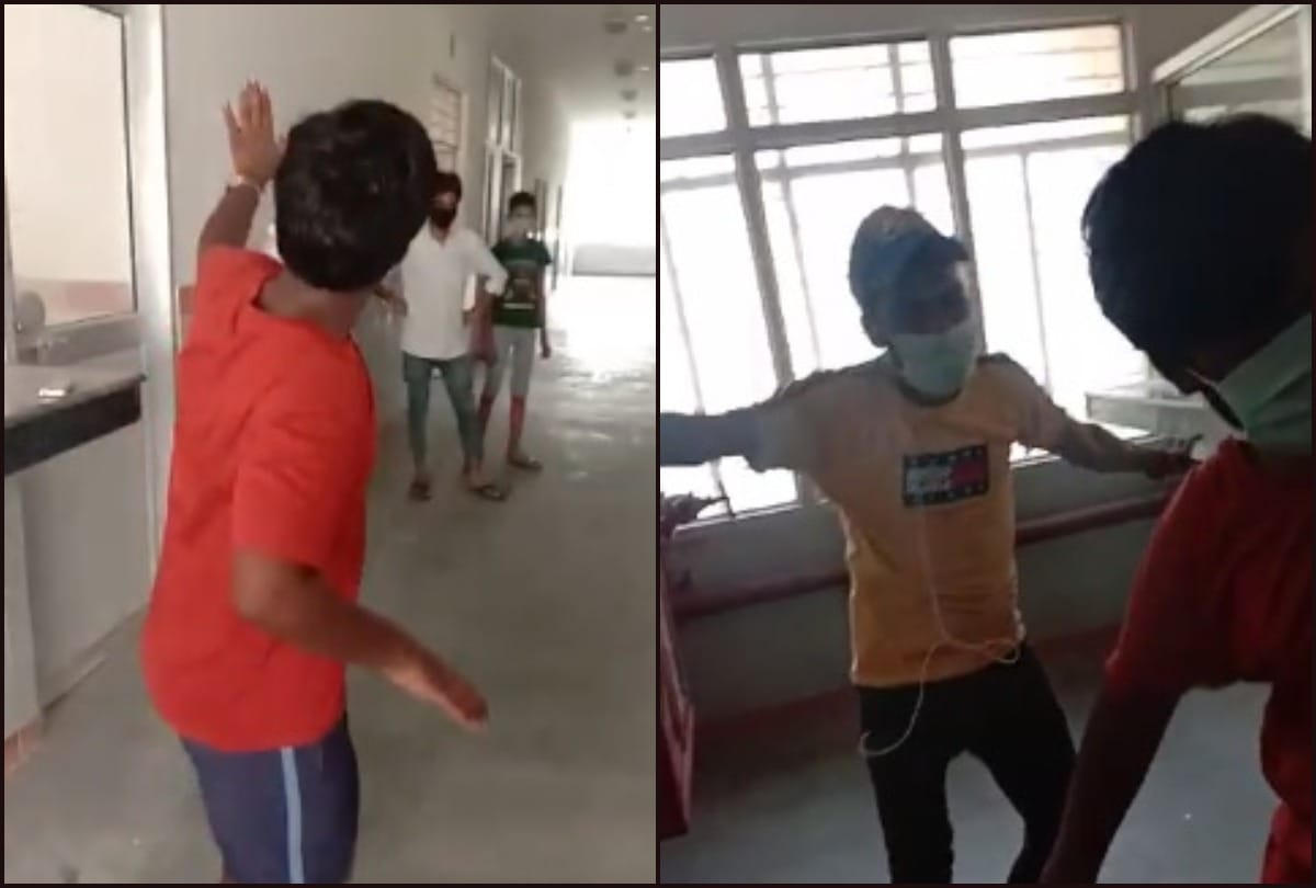 corona patients seen dancing and singing in isolation ward of Atrauli hospital