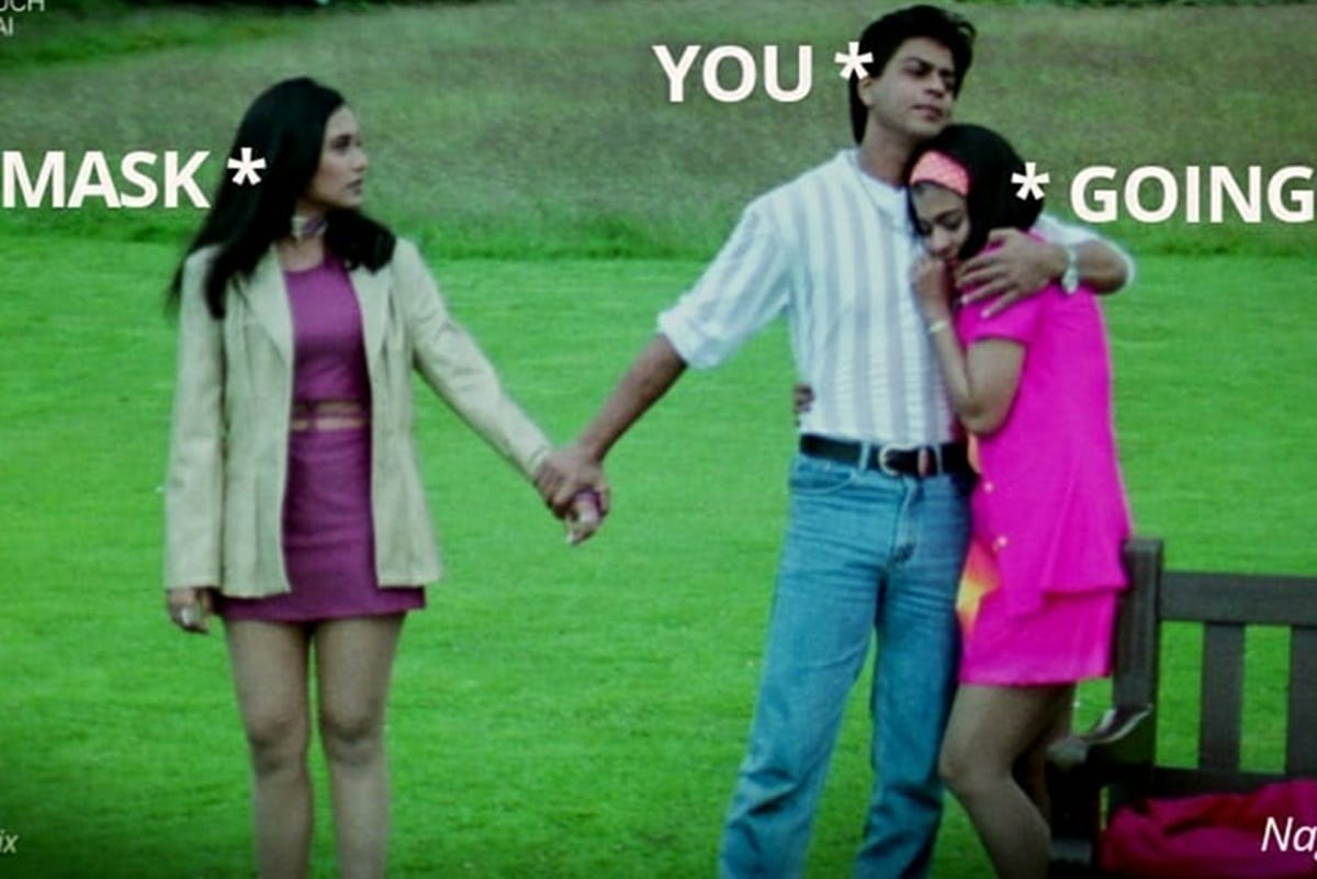 Nagpur Police urge people to wear masks while stepping out of home with Kuch Kuch Hota Hai meme
