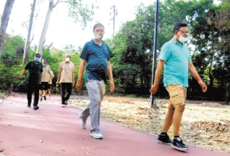 parks opened for morning walk after seventy days in lucknow