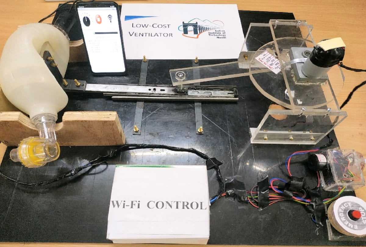 IIT Mandi himachal made ventilator in four thousand