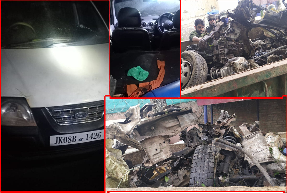 IED recovered in Santro Car in Avigund Rajpora South Kashmir Pulwama district jammu kashmir