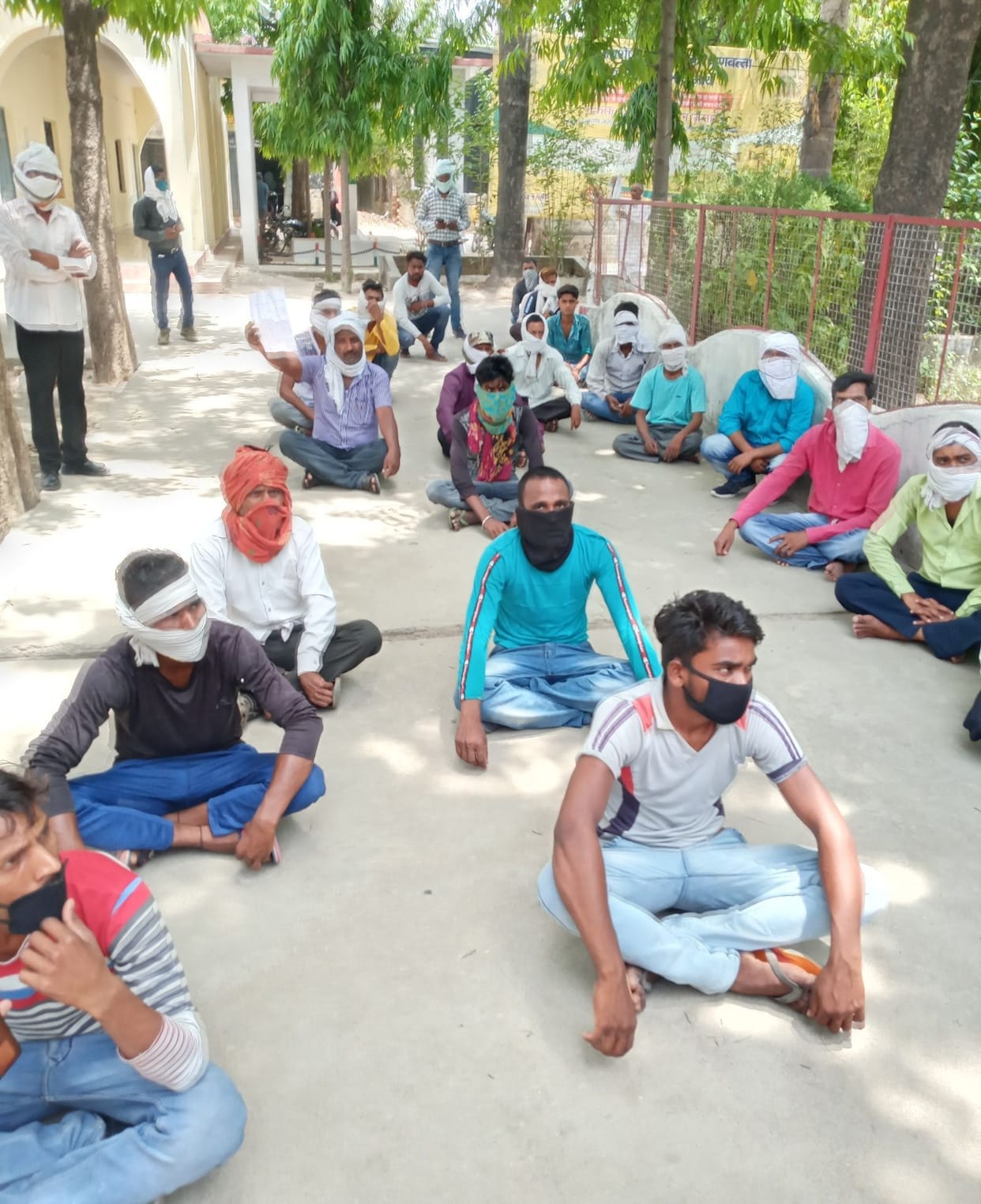 Workers sitting on strike if MNREGA wages are not received