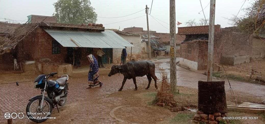 Rainy water, weather became pleasant