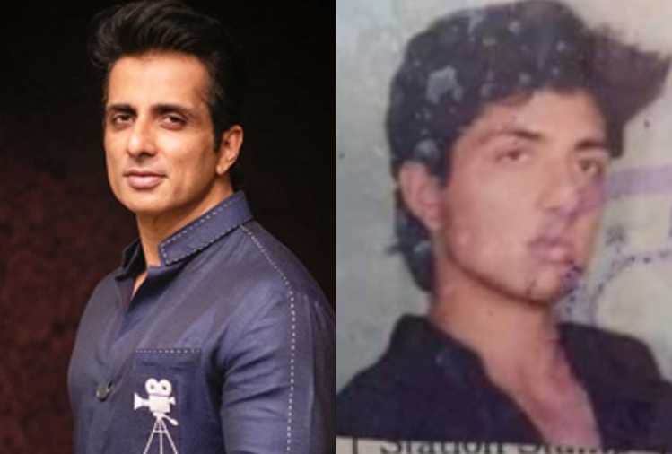 sonu sood 23 years old photo with mumbai local train ticket