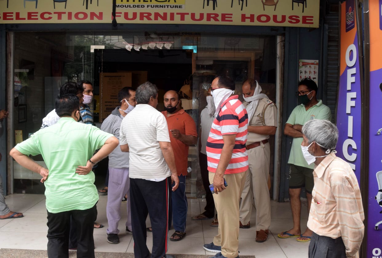 Six shops uprooted shutters in one night