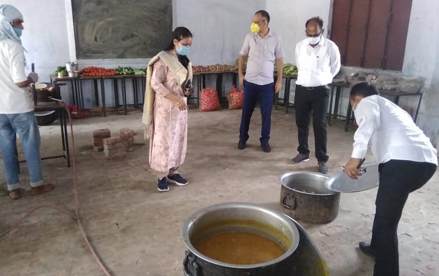 Nodal officer tastes quality after tasting food