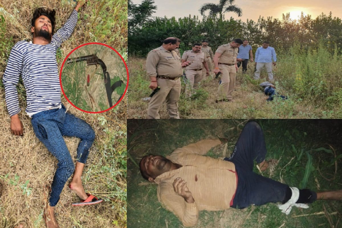 UP Crime News, six criminals arrested and four injured in police encounter at Meerut and Muzaffarnagar