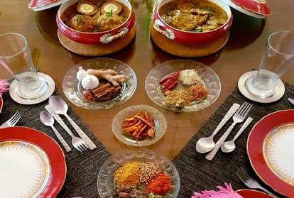 Royal Nargissi Koftas and other foods made in Noor Mahal in rampur
