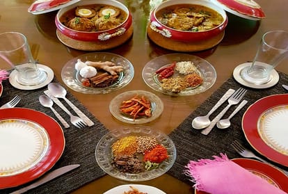 Royal Nargissi Koftas and other foods made in Noor Mahal in rampur