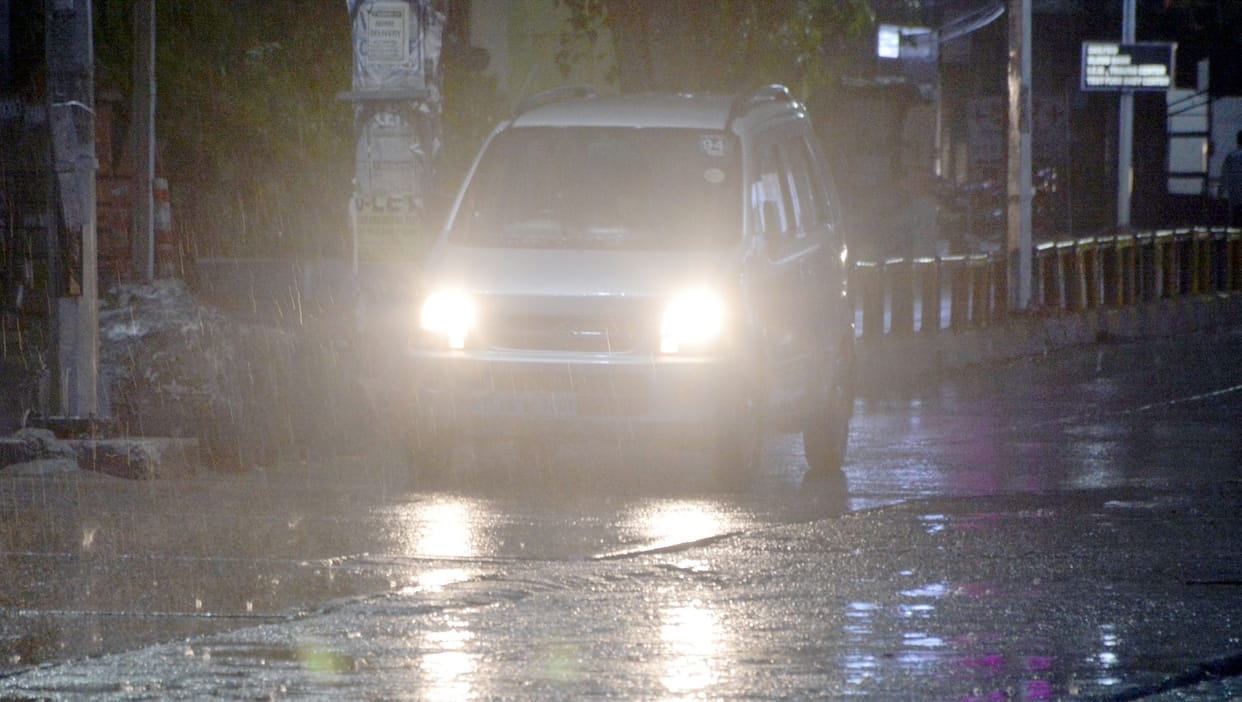 Rain provides relief from heat