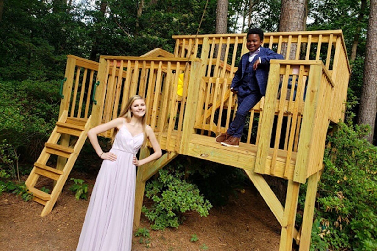 seven year old boy from North Carolina winning hearts online after he organised mini prom for his nanny
