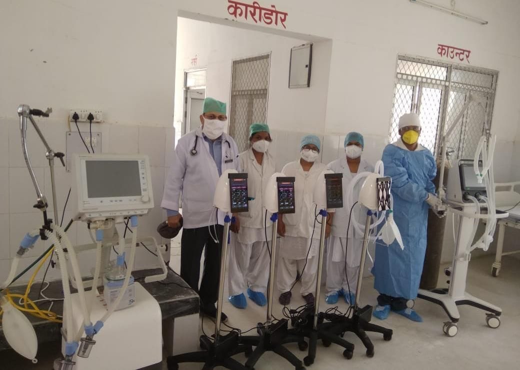 District hospital gets four ventilators