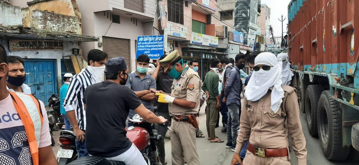 Police launched a campaign against those not wearing masks