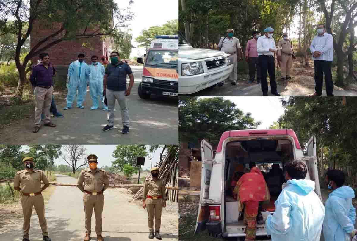coronavirus in up: Death of corona infected old woman