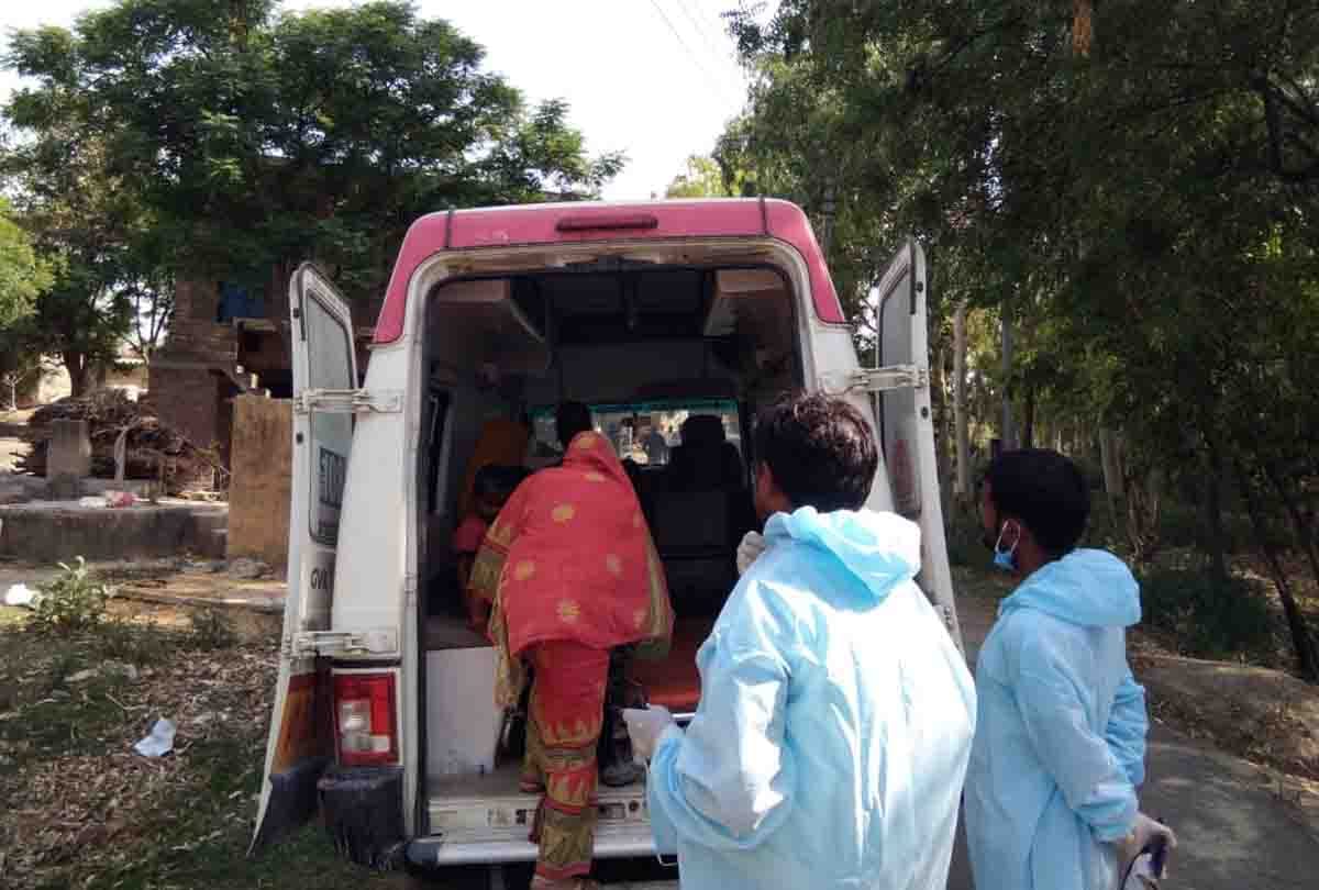 coronavirus in up: Death of corona infected old woman