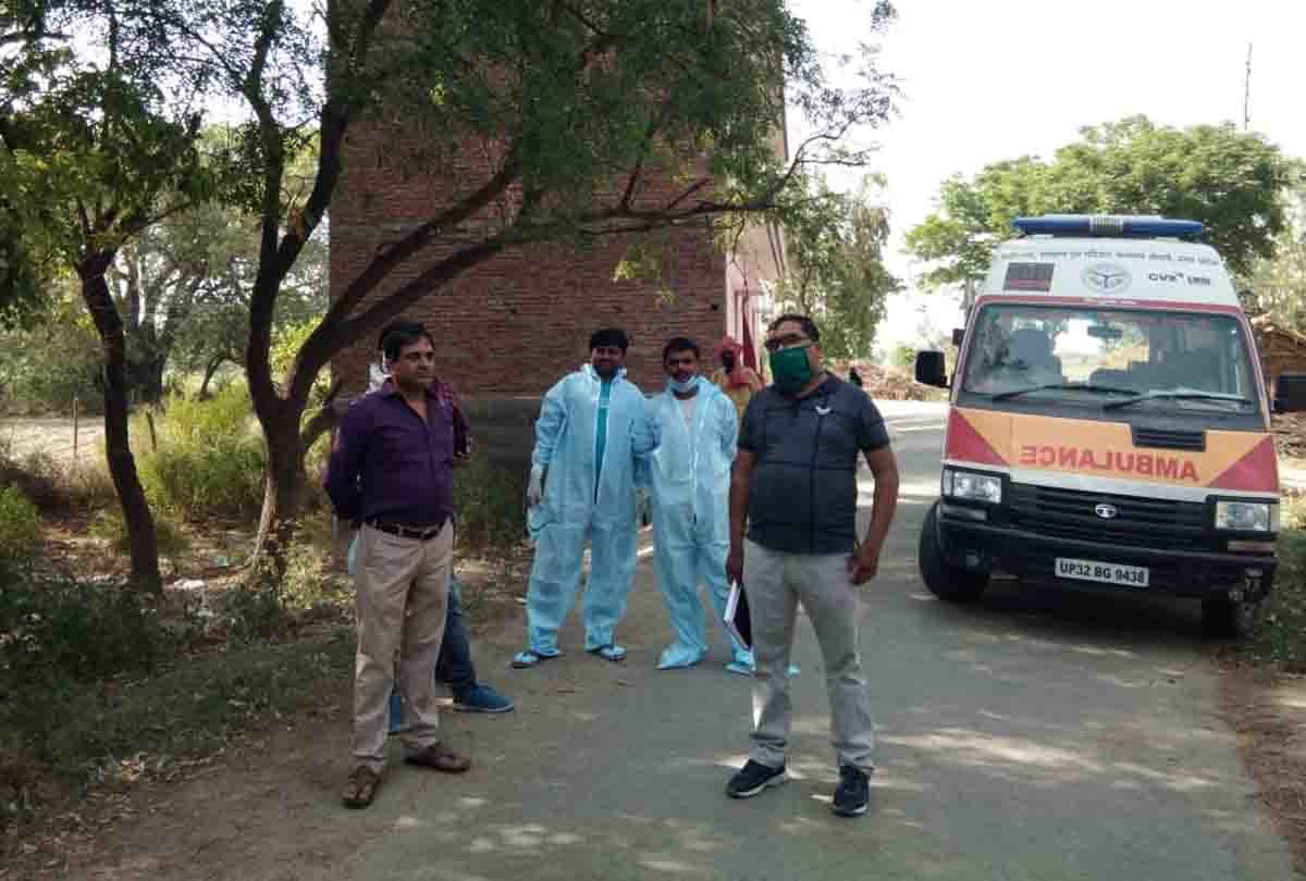 coronavirus in up: Death of corona infected old woman