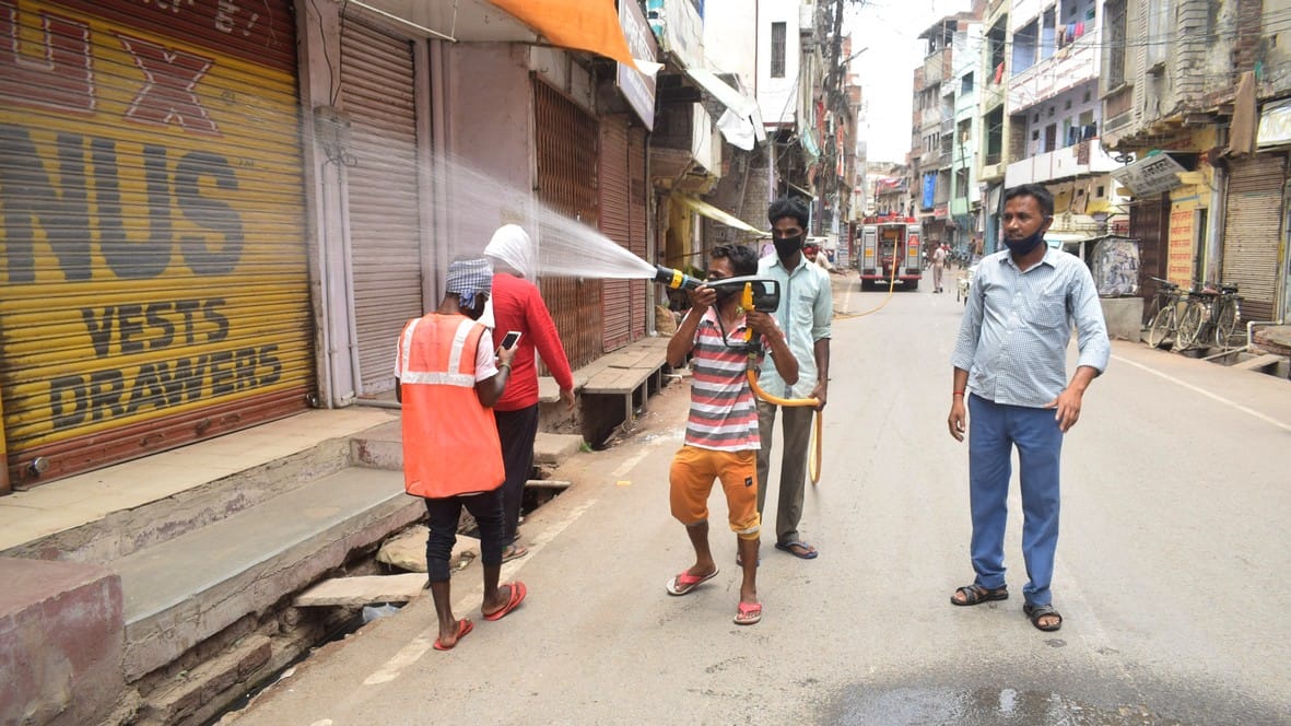 Sanitized city on last day of lock down