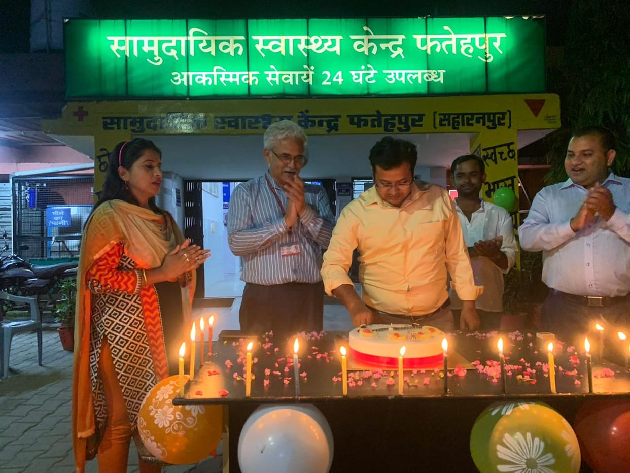 Dr. Manish celebrated birthday in Kovid-19 Hospital