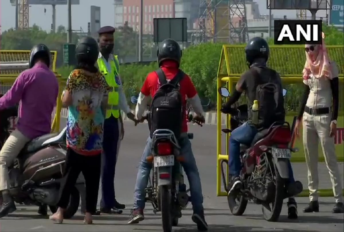 Commuters faces traffic jam at Delhi gurugram border as haryana govt orders sealing of border