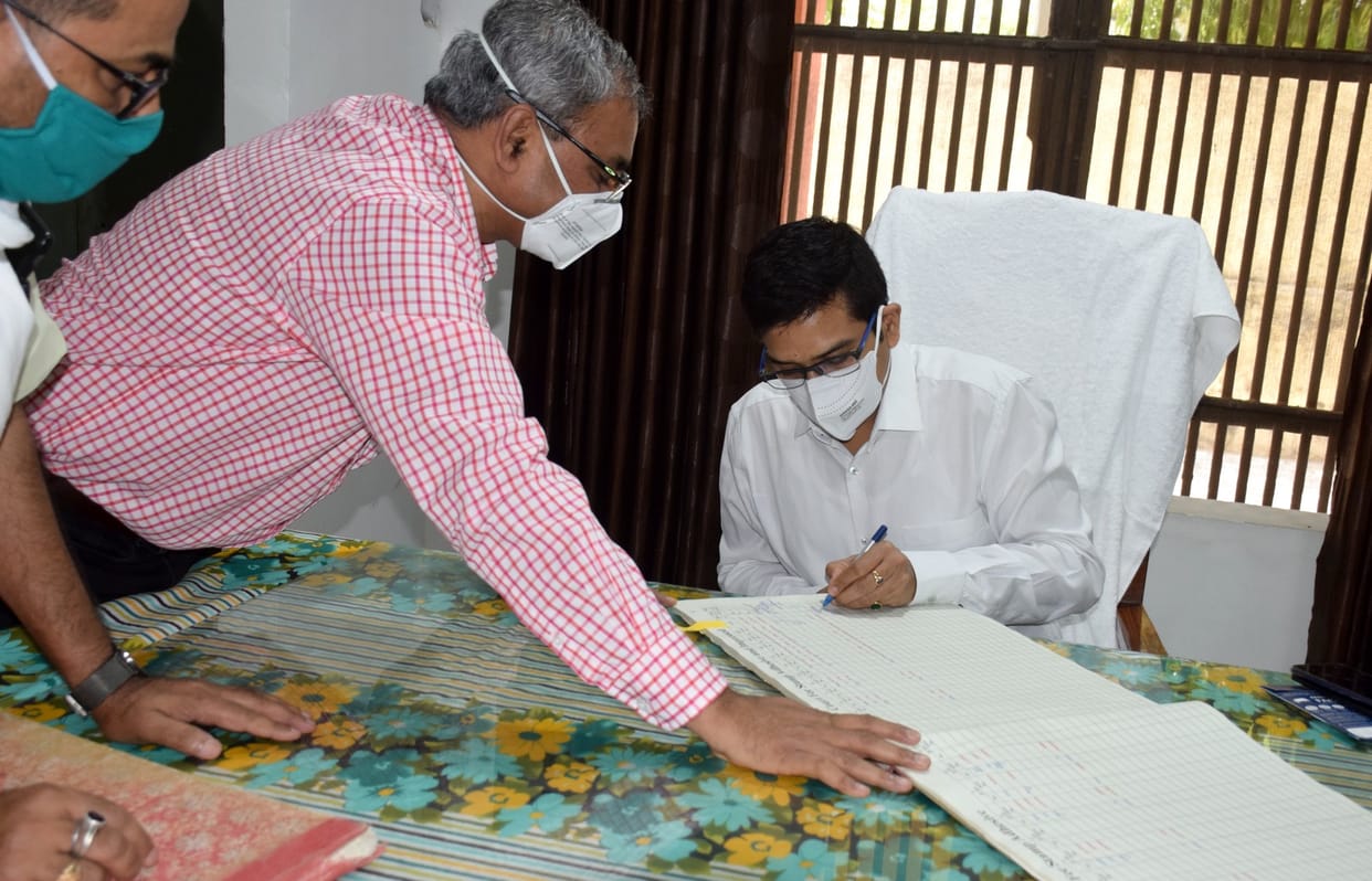 Azamgarh's new DM Rajesh Kumar took charge on Sunday