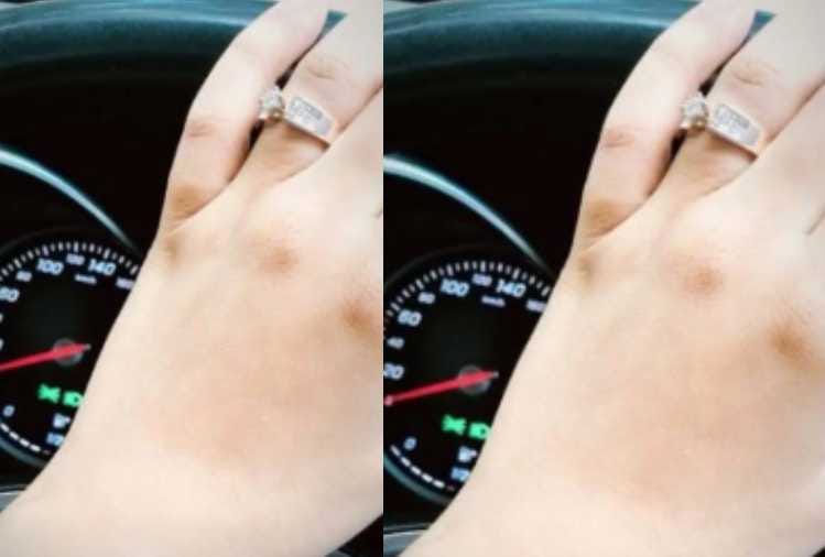 bigg boss 13 contestant himanshi khurana shows diamond ring users said engaged with asim riaz