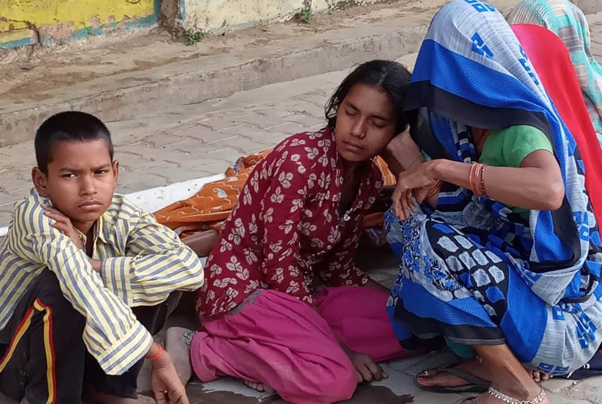 Old woman dies due to wall collapse, another woman injured