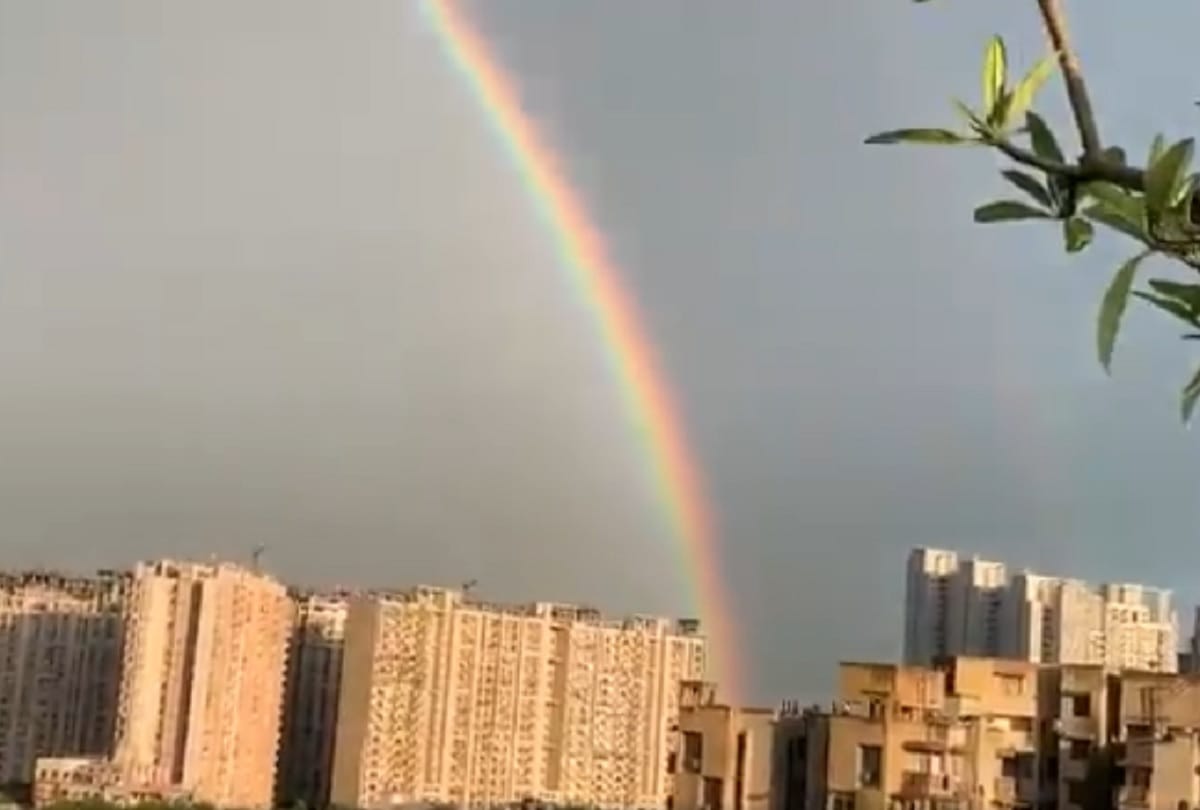Why rainbows are formed in the sky after rain