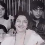 तीनों बच्चों के साथ नरगिस