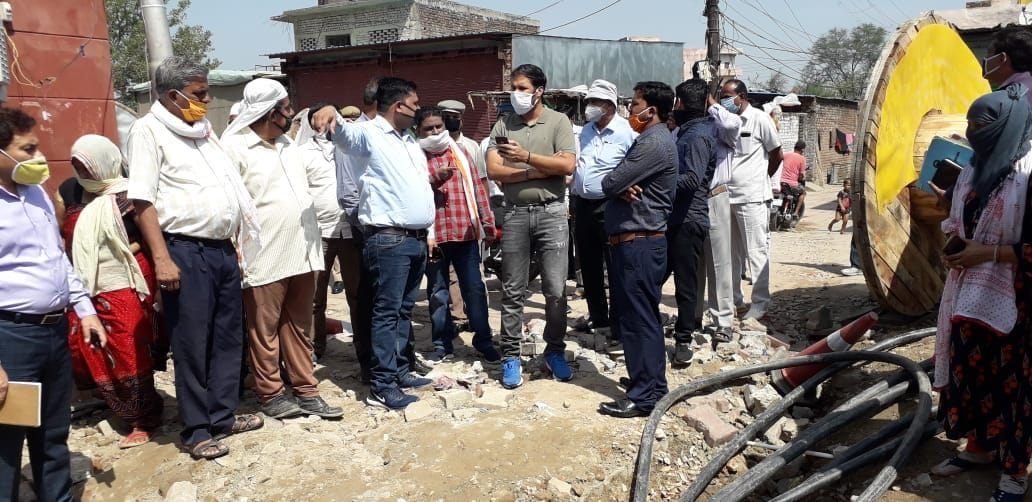 inspaction, city comissner, development, work, vrindavan