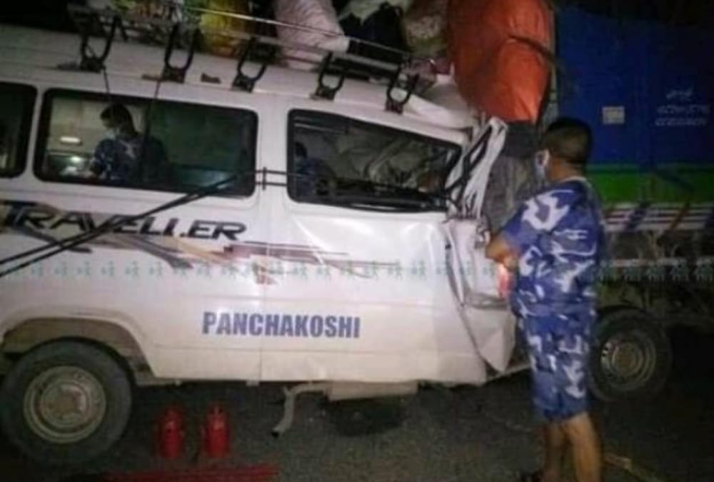 Migrants bus accident in Banke district of Nepali.
