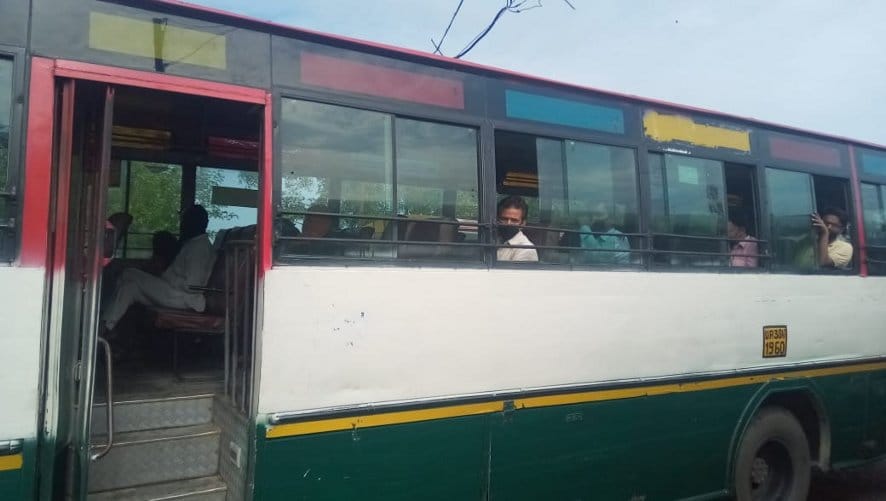 Roadways bus service started, passengers were in trouble on first day