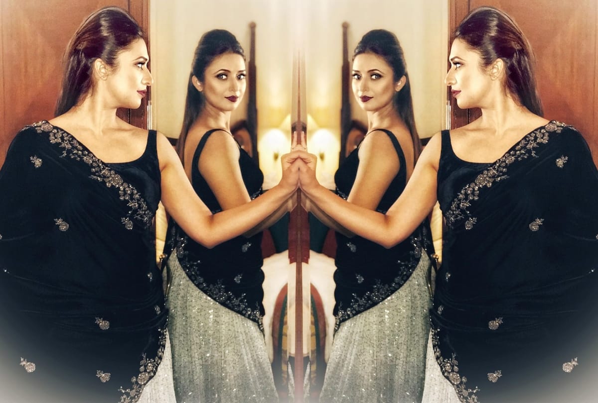 divyanka tripathi look beautiful in her shimmery silver lehenga throwback pic