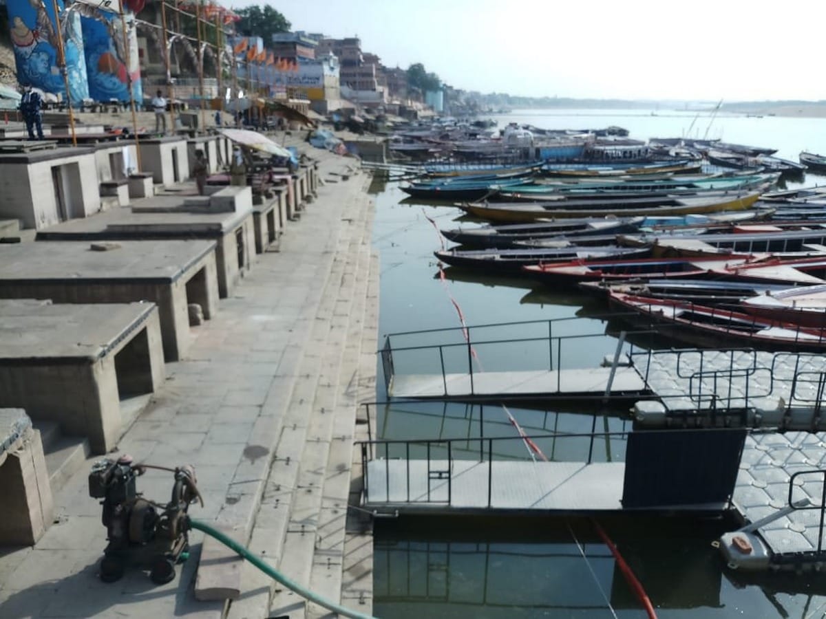 Dredging will be done to reduce the pressure of the Ganges on the Ghats in varanasi