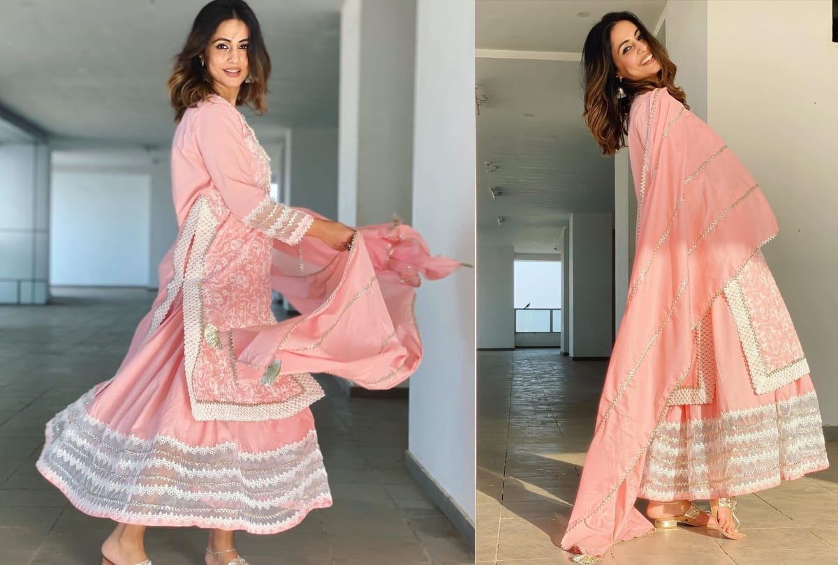 hina khan latest pink bridal look goes viral