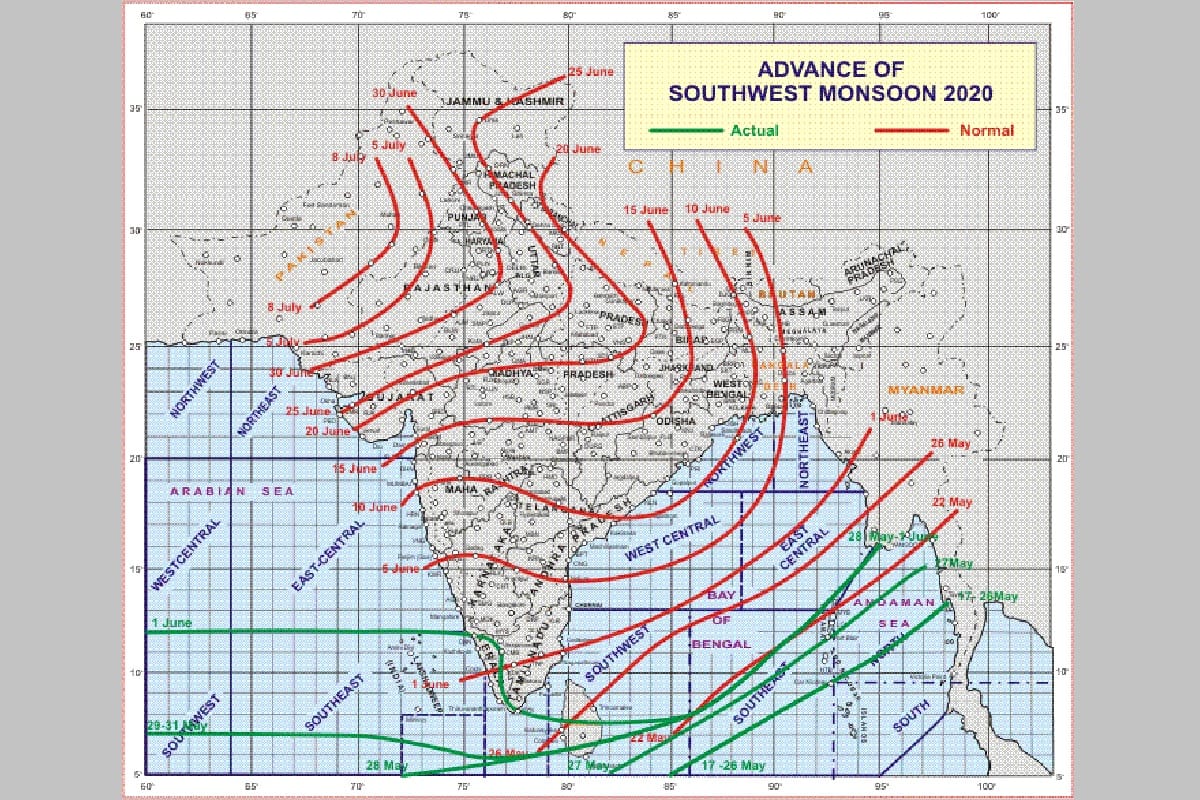 Meteorological Department said that the southwest monsoon is unlikely to bid farewell until next week