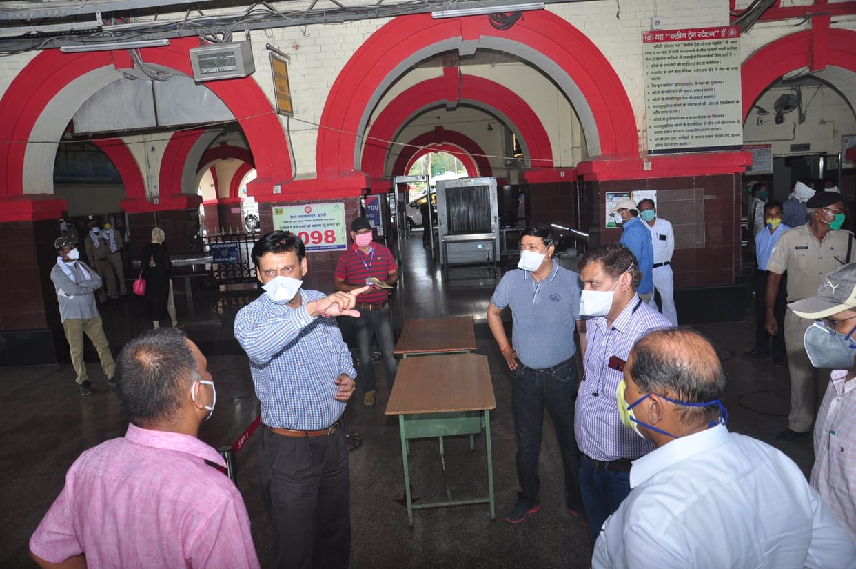 railway train started