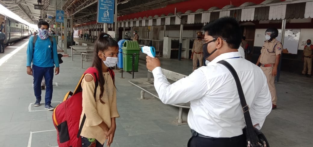 Train stopped after two months, passengers left after thermal screening