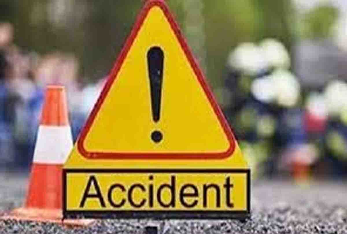 Road accident on national highway, one youth died and one injured