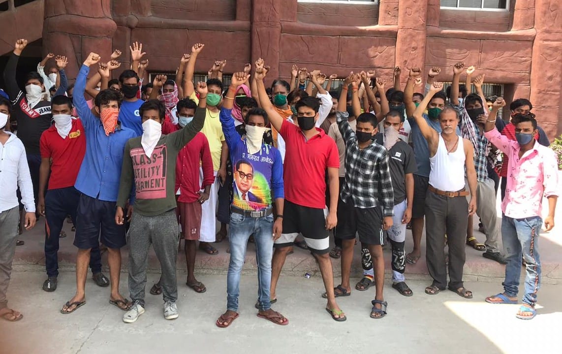 Migrants protest at Quarantine Center