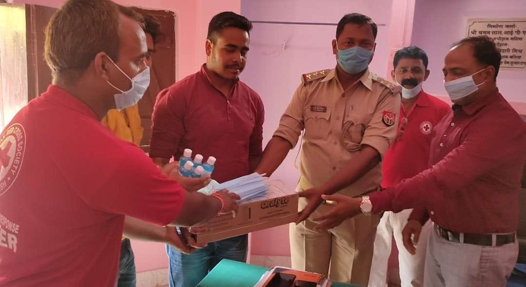 Masks and sanitizers distributed among the needy