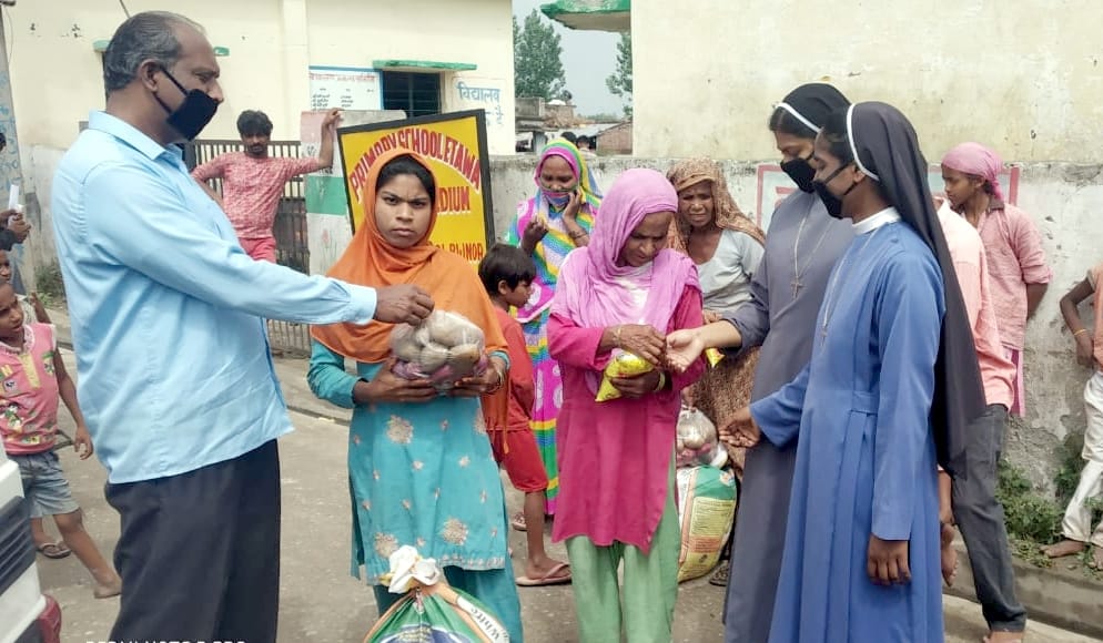 Food items and health kits distributed to Divyang families