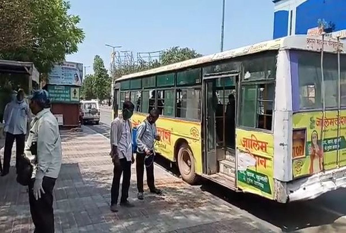 metropolitan bus service started in agra amid lockdown