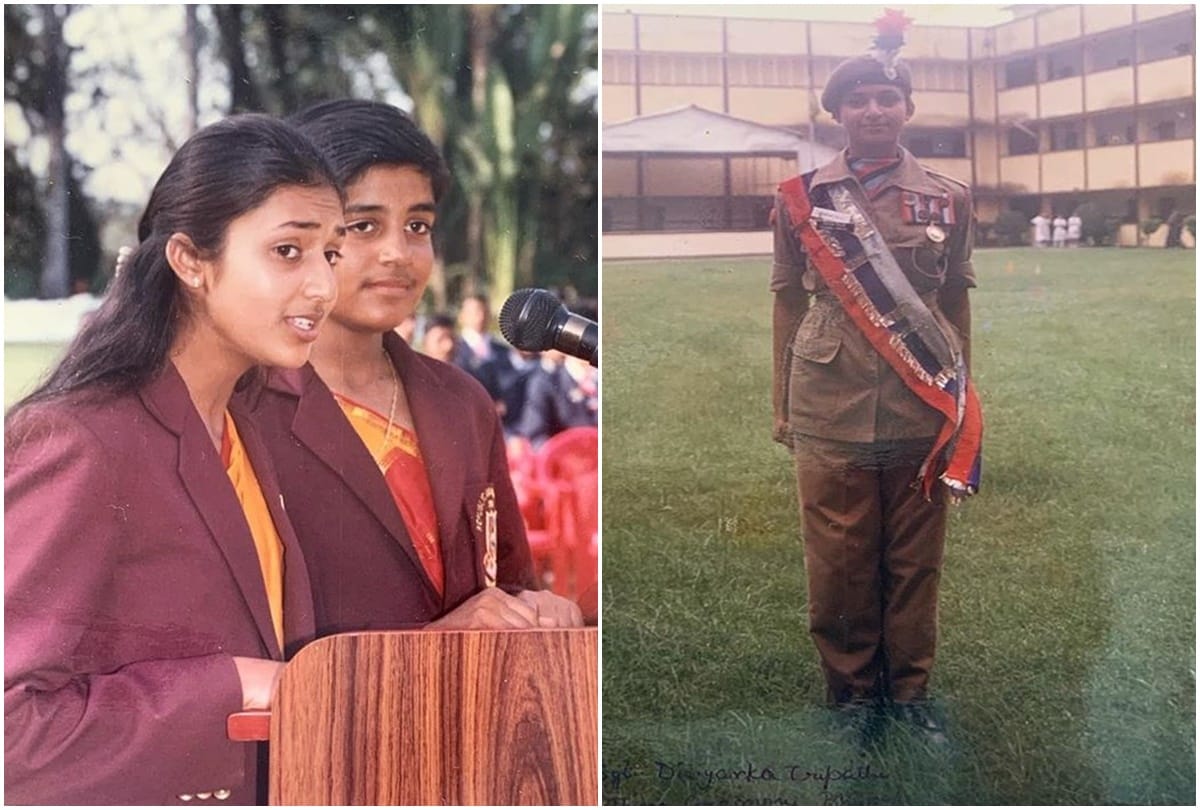 Television Actress Divyanka Tripathi Share her Throwback School Time Photos in NCC Dress