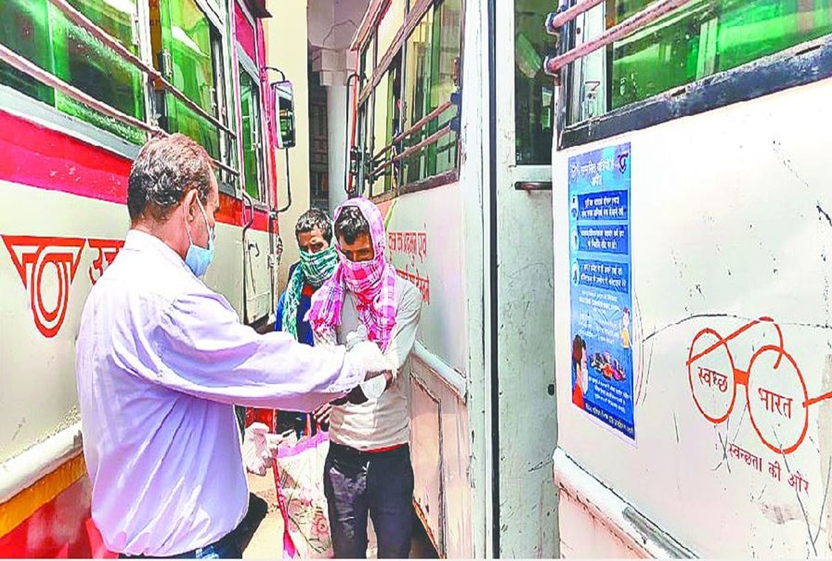 Roadways buses start from isbt agra in lockdown