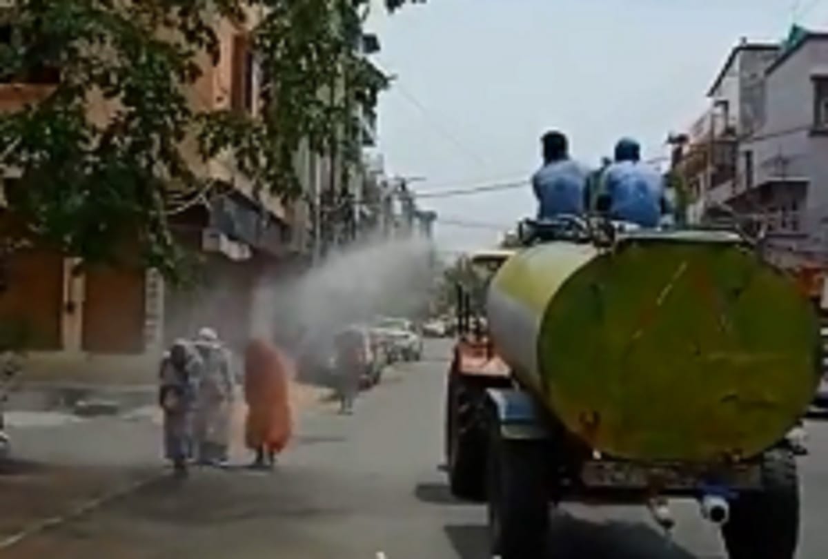 Indore sanitizer controversy, two Municipal council employees removed from duty after spraying on women