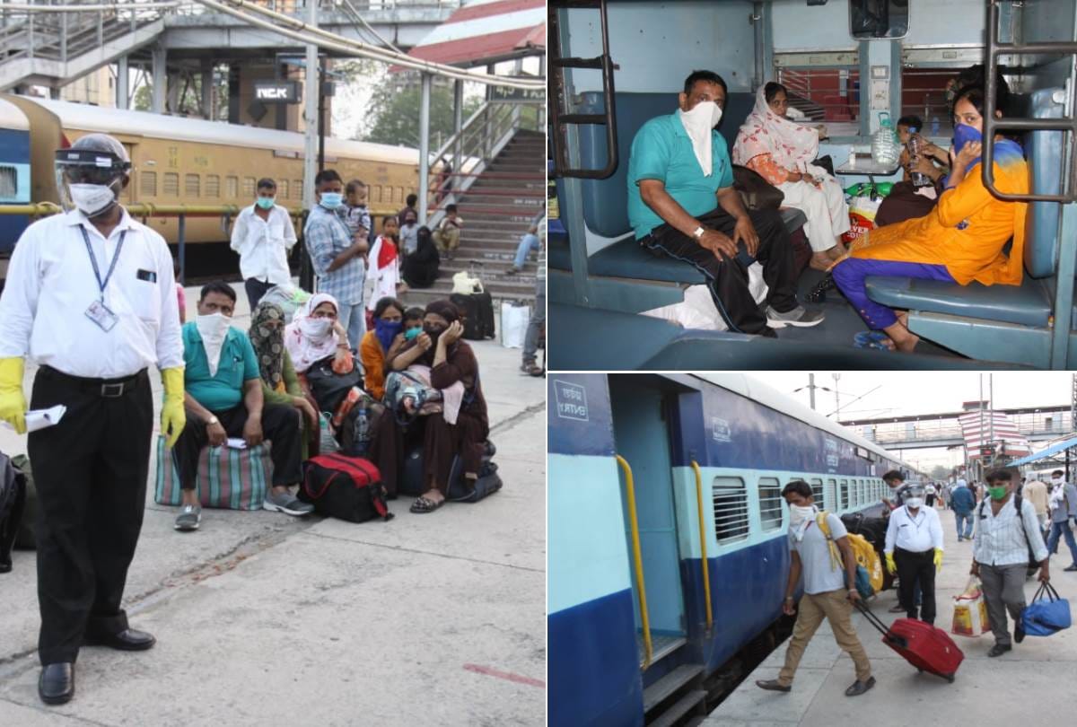 passengers travelled in Gomti, Pushpak and Lucknow Mail after lockdown