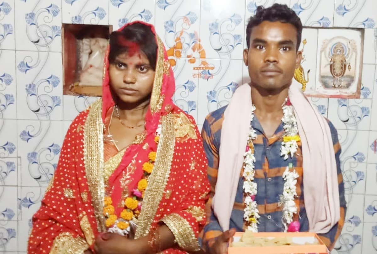 hardoi police organized lover couple wedding in temple